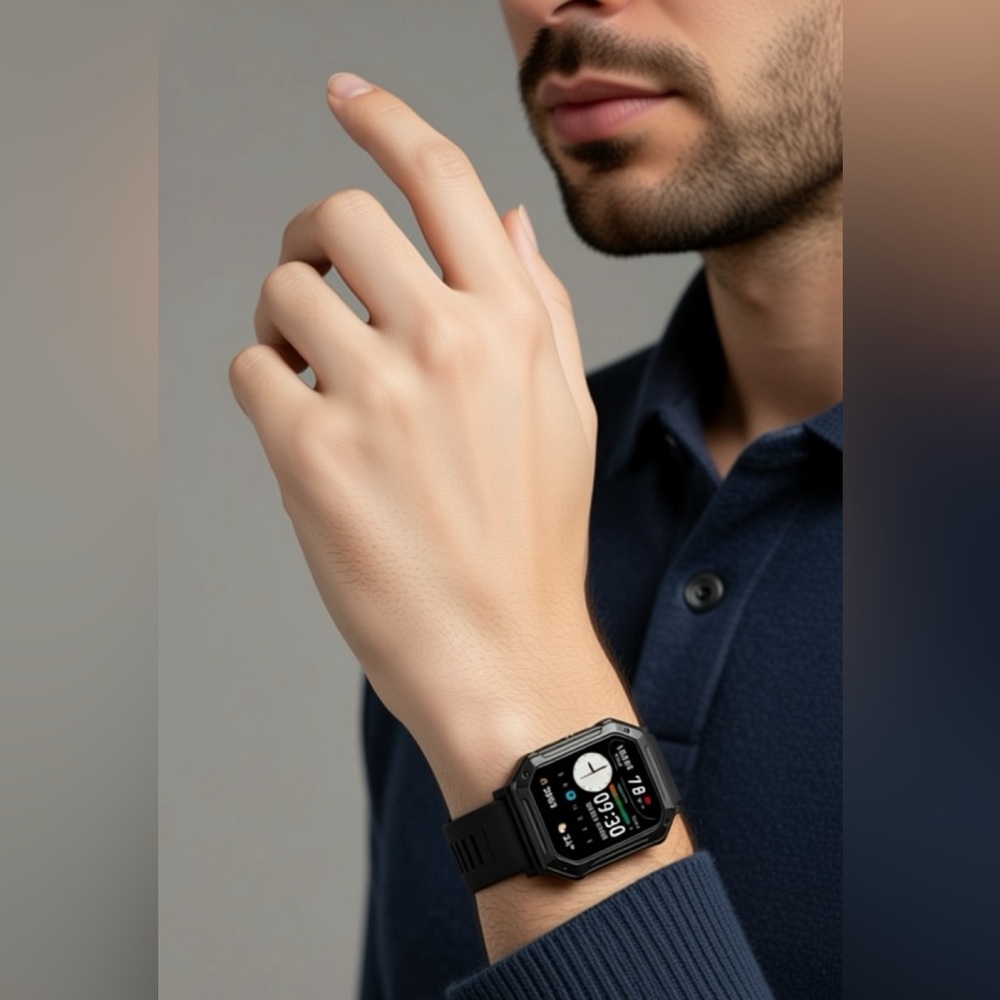 Outdoor Smart Sports Watch - Black
